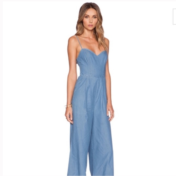 Lovers + Friends Pants - Lovers + Friends denim jumpsuit